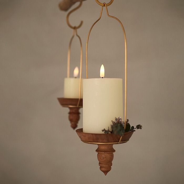 キャンドルスタンド コンポート L ブラウン ウッド 木製 shesay 志成