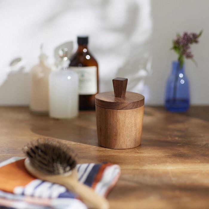 ミラー ラウンド ブラス 木製 ブラス shesay 志成販売 収納も身支度も