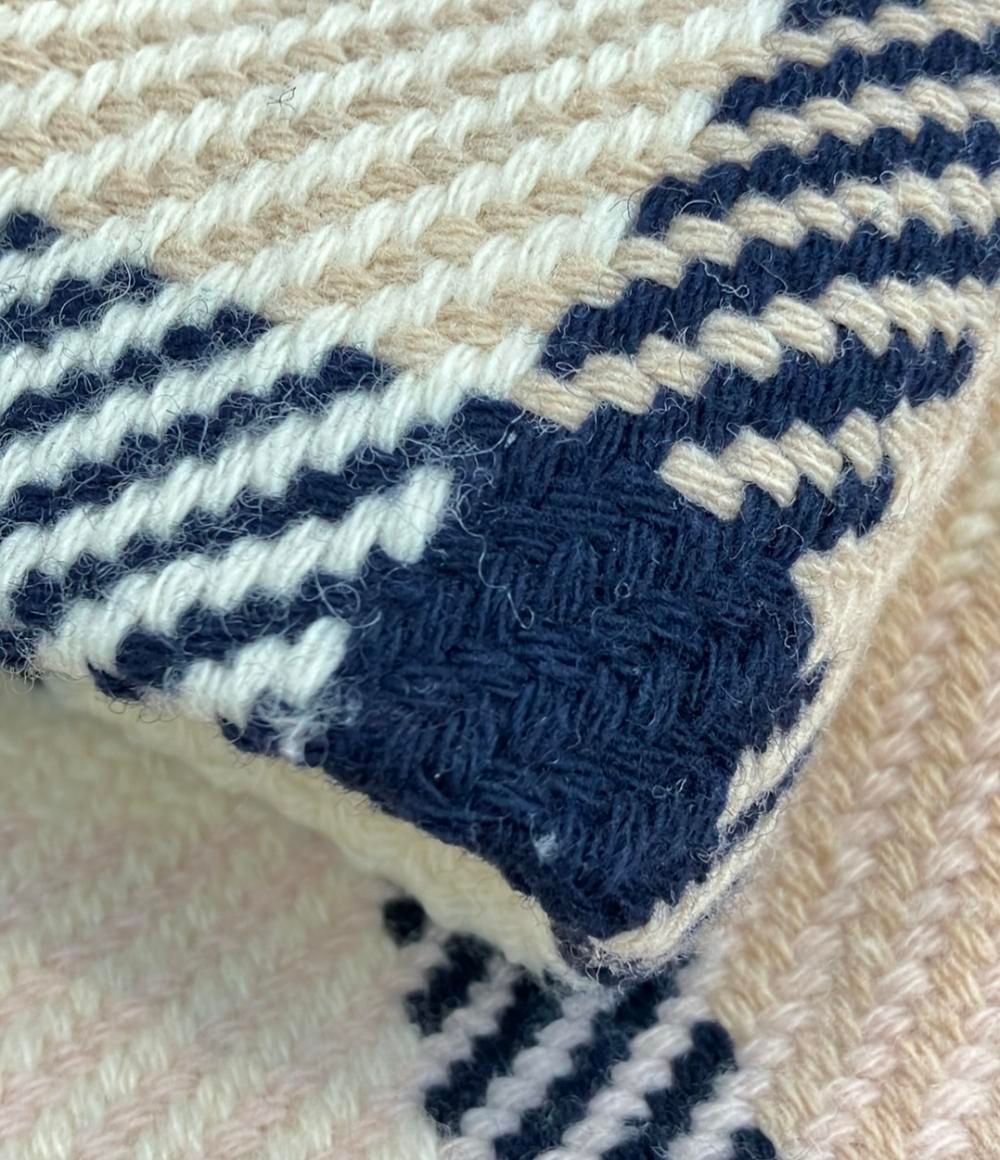 ブルーレーベル・クレストブリッジ チェック柄 コート ファー付き