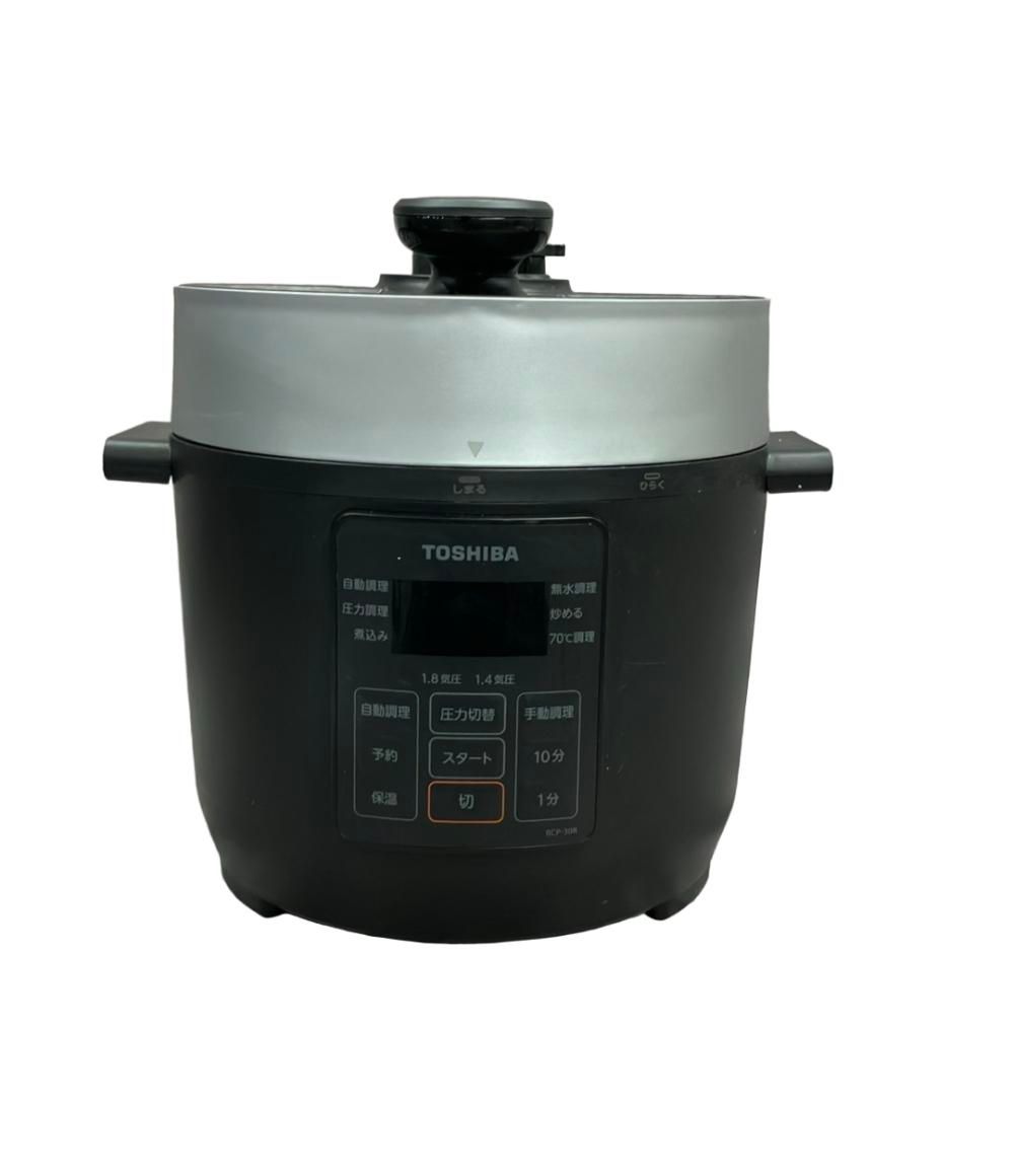 東芝 圧力鍋 現状品 電気圧力鍋 RCP-30R TOSHIBA - メルカリ