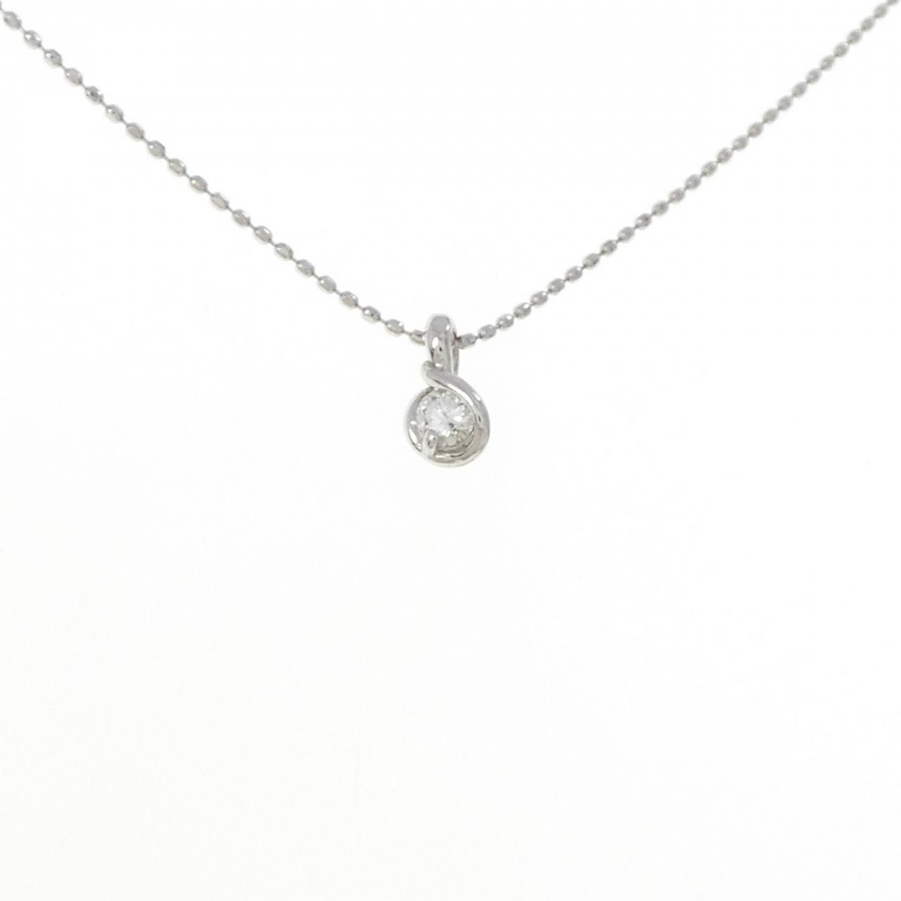 PT900/PT850 ダイヤモンド ネックレス 0.1CT - メルカリ