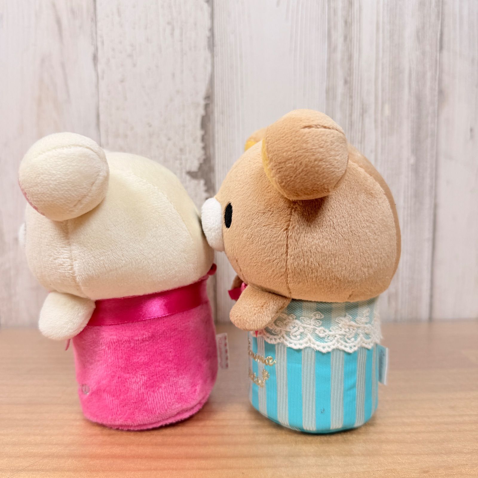 レア】リラックマ コリラックマ ぬいぐるみ ストライプ柄 小物入