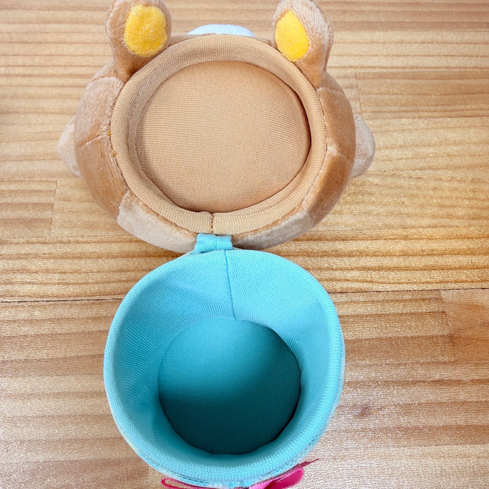 レア】リラックマ コリラックマ ぬいぐるみ ストライプ柄 小物入