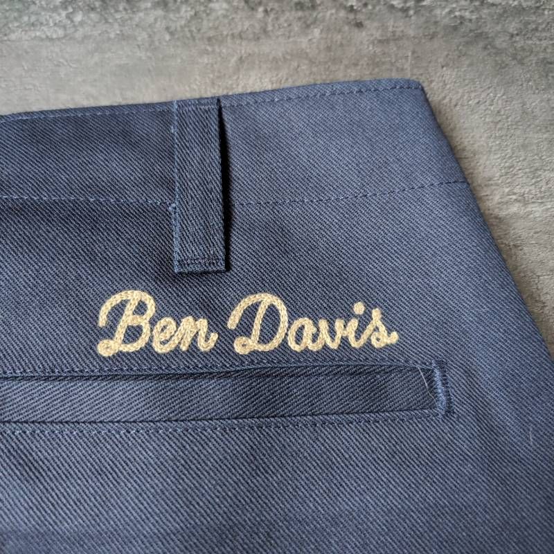 Ben Davis BEAMS Made in USA Work Pants Navy Blue Men's W31 New