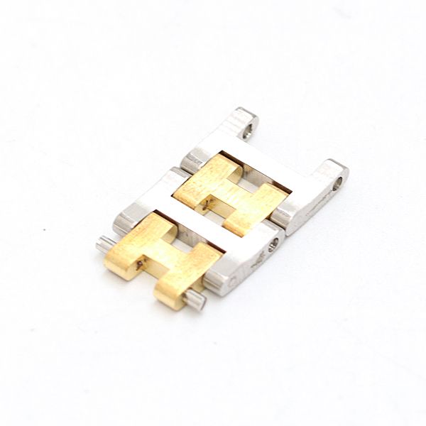 エルメス クリッパー 純正コマ 2コマ 12mm用 シルバー/ゴールド メンズ