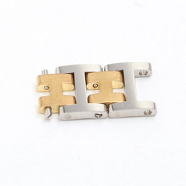 エルメス クリッパー 純正コマ 2コマ 12mm用 シルバー/ゴールド メンズ