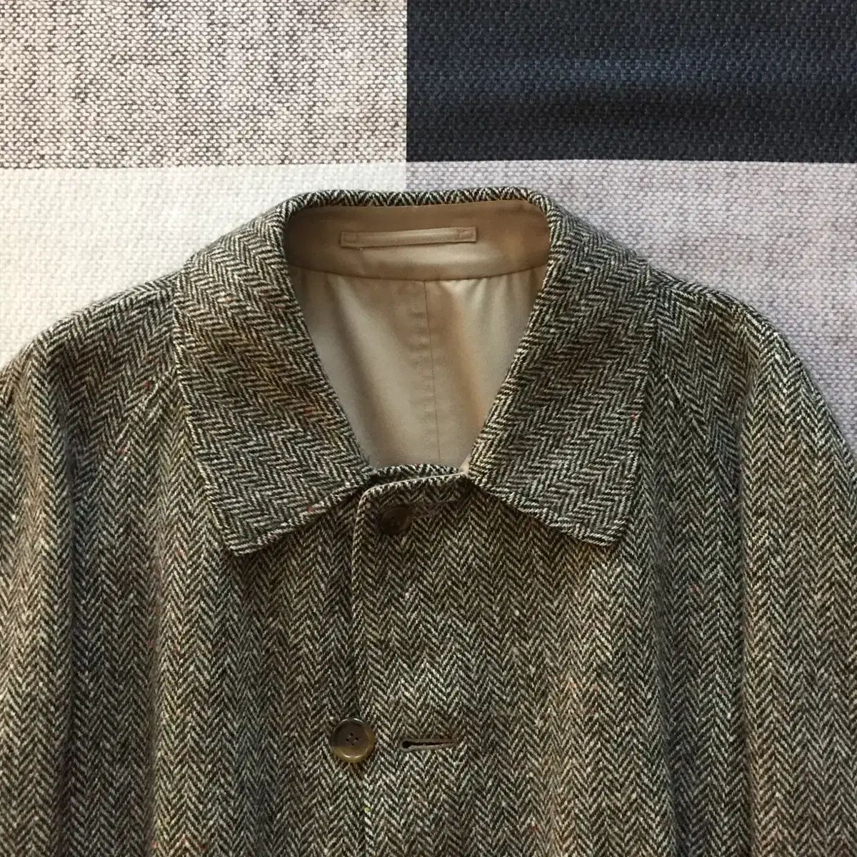 80s バーバリー リバーシブル ツイード コート - メルカリ