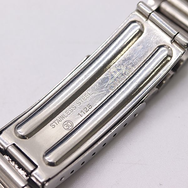 オメガ 1125 30 純正ベルト ステンレス シルバーカラー 20mm用 メンズ