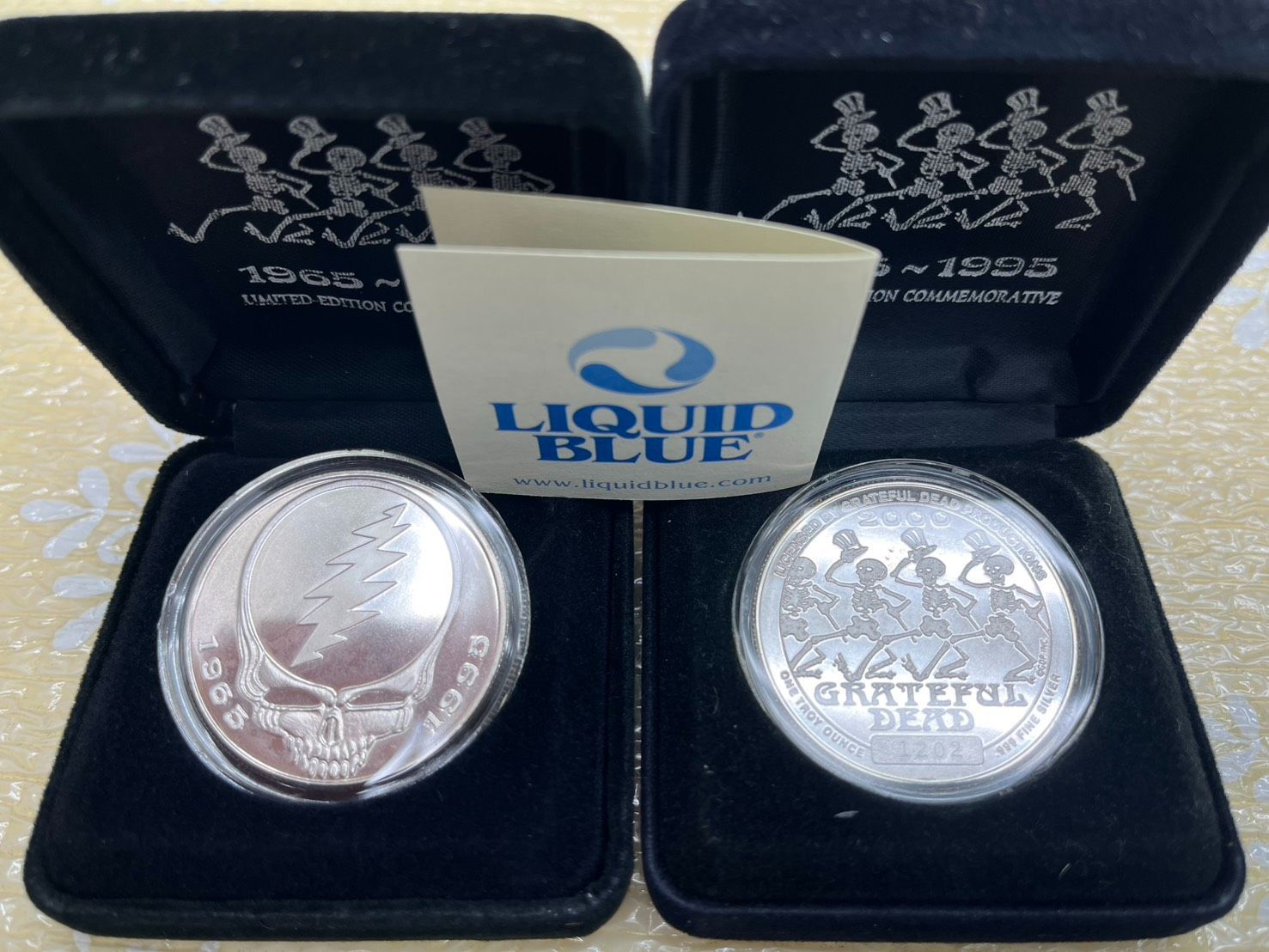 GRATEFUL DEAD 記念純銀コイン シリアルナンバー入り 1995年 30周年