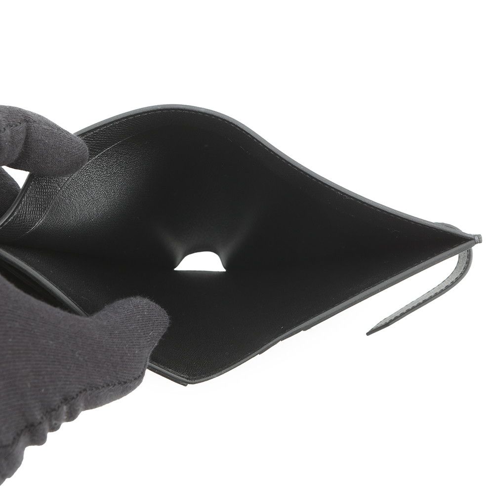 エルメス 二つ折り財布 ベアンコンパクト ブラック/ブラック金具