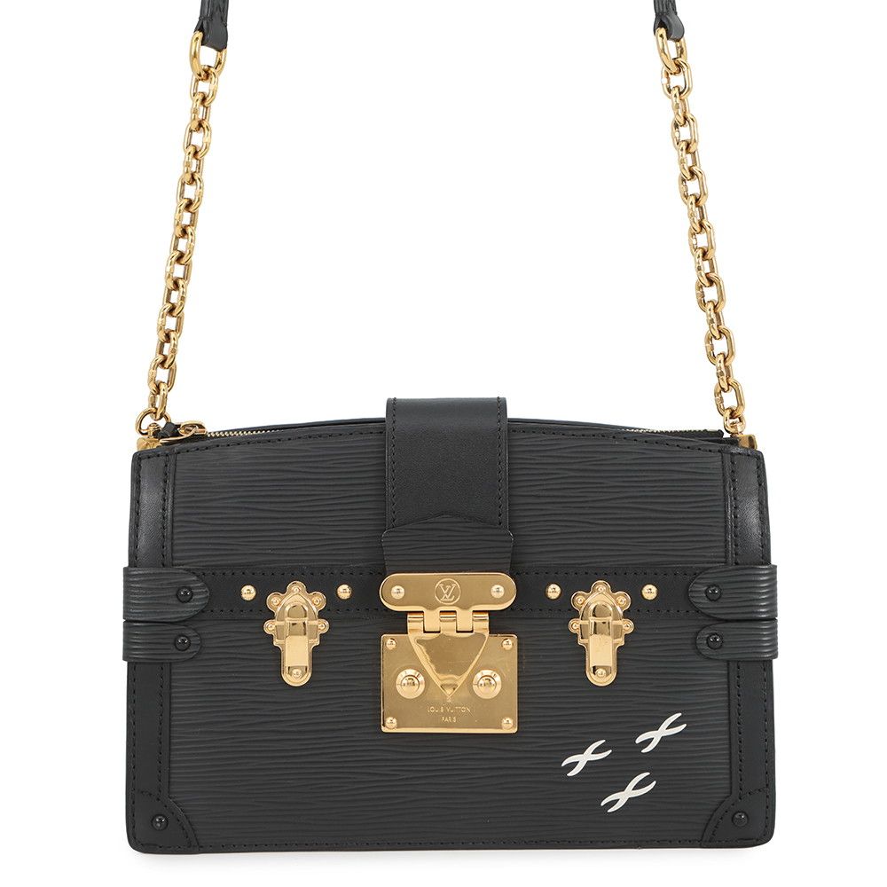 ルイ・ヴィトン LOUIS VUITTON トランククラッチ ショルダーバッグ バッグ レザー エピ レディース ブラック系 M53052 【中古】 LOUIS VUITTON - ルイ・ヴィトン LOUIS VUITTON トランククラッチ