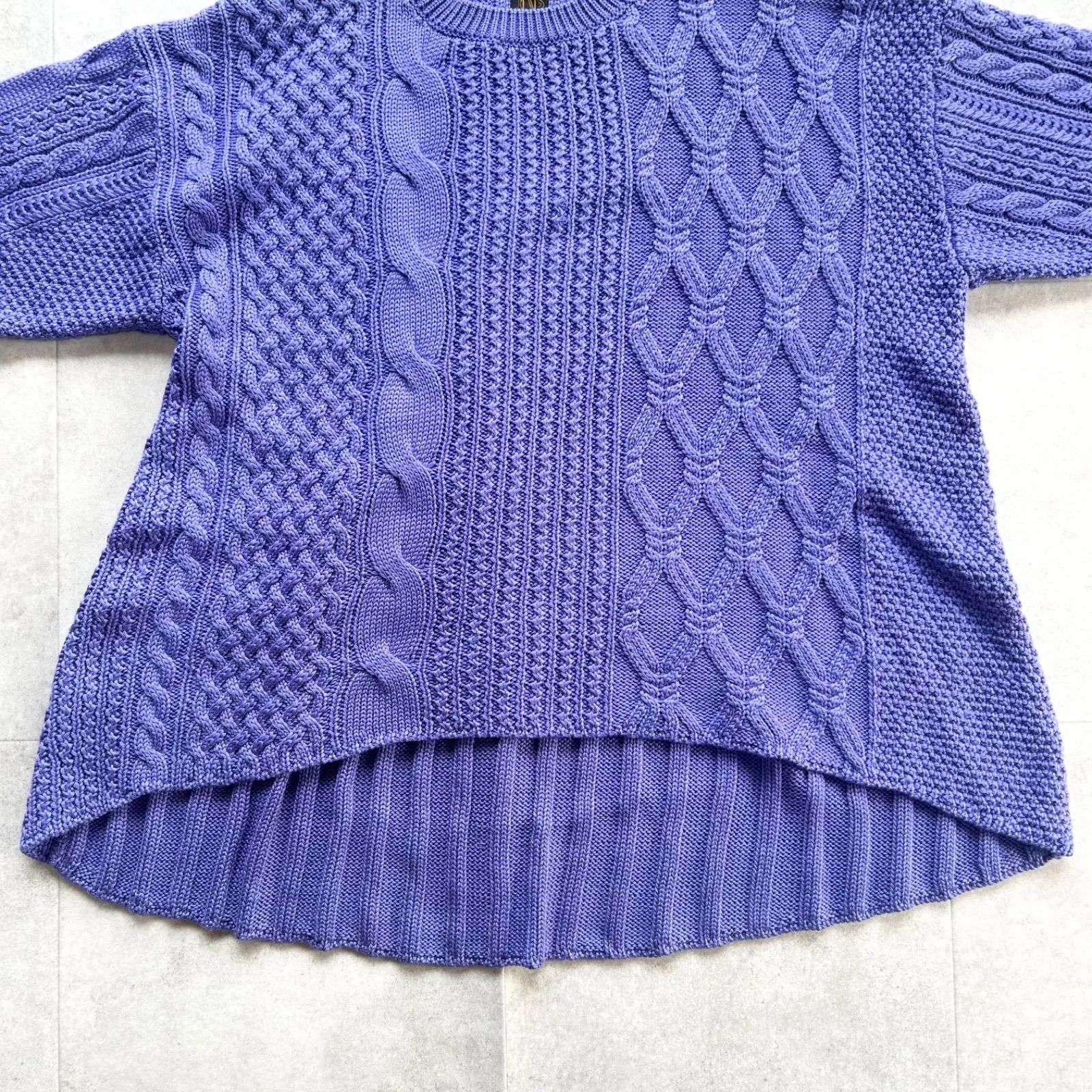 美品 バトナー BATONER ユナイテッドアローズ別注 ケーブルニット