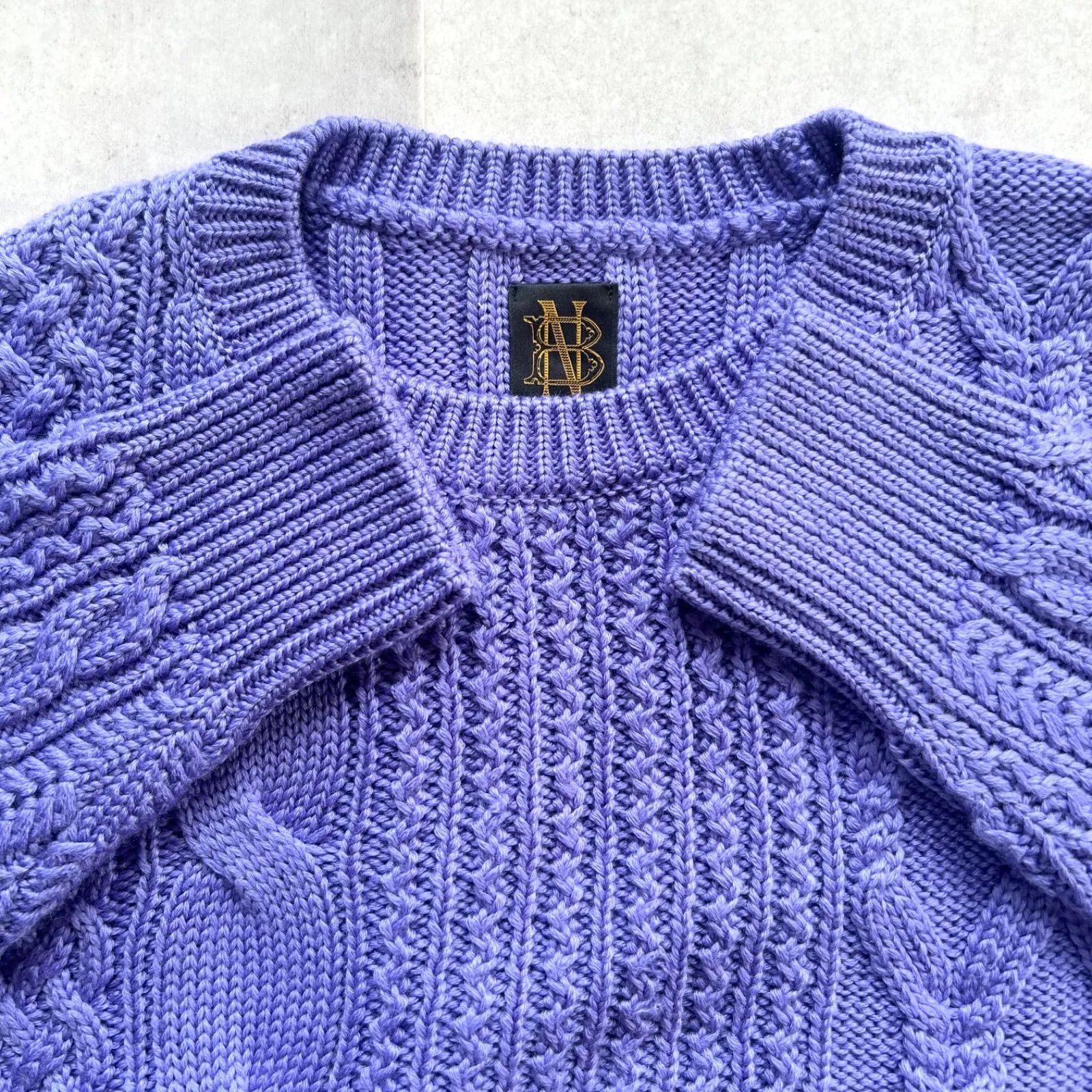 美品 バトナー BATONER ユナイテッドアローズ別注 ケーブルニット