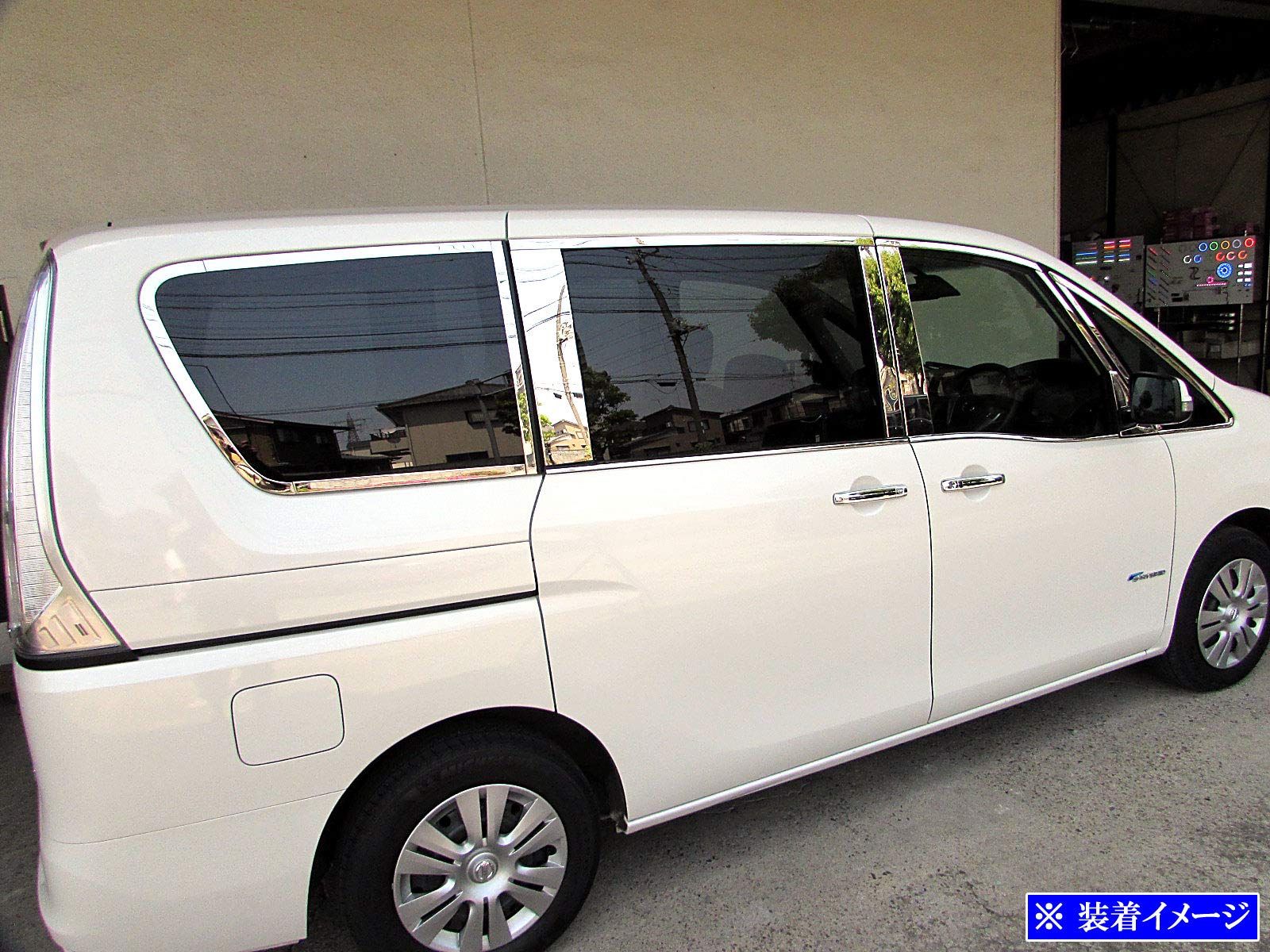 新品 BRIGHTZ セレナ C26 超鏡面ステンレスメッキピラー ・ 超鏡面