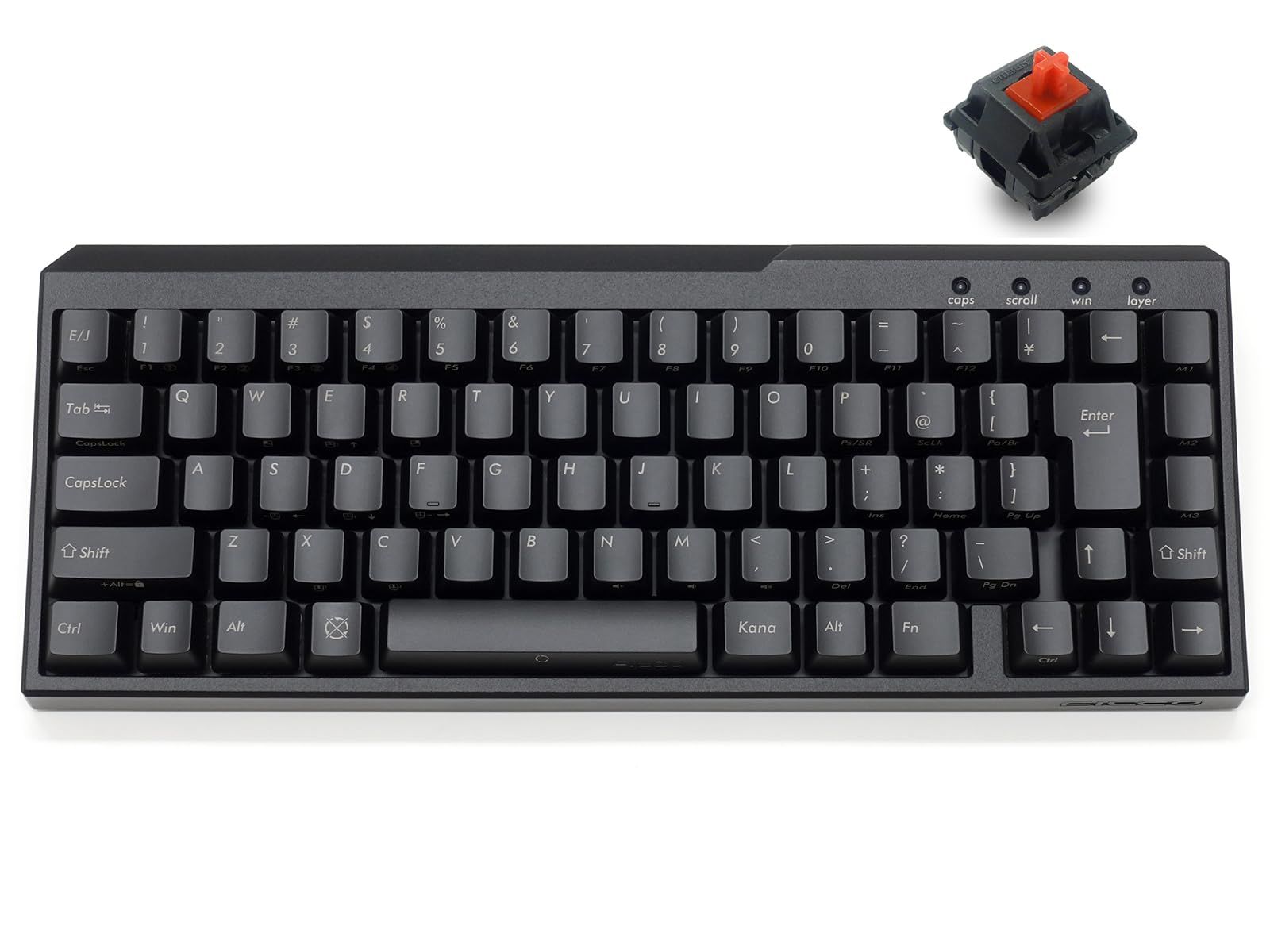 新品 FILCO Majestouch Xacro M3A 赤軸 日本語配列 70キー ハードウェア＆ソフトウェア マクロプログラミング対応 DIPスイッチ操作 PBTキーキャップ 65％コンパクトメカニカルキーボード
