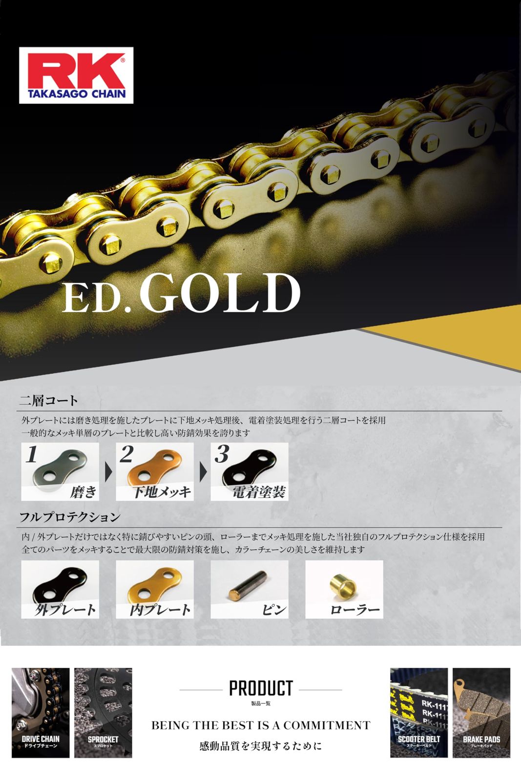 新品 アールケー・エキセル/RK EXCEL アールケー(RK) ドライブチェーン