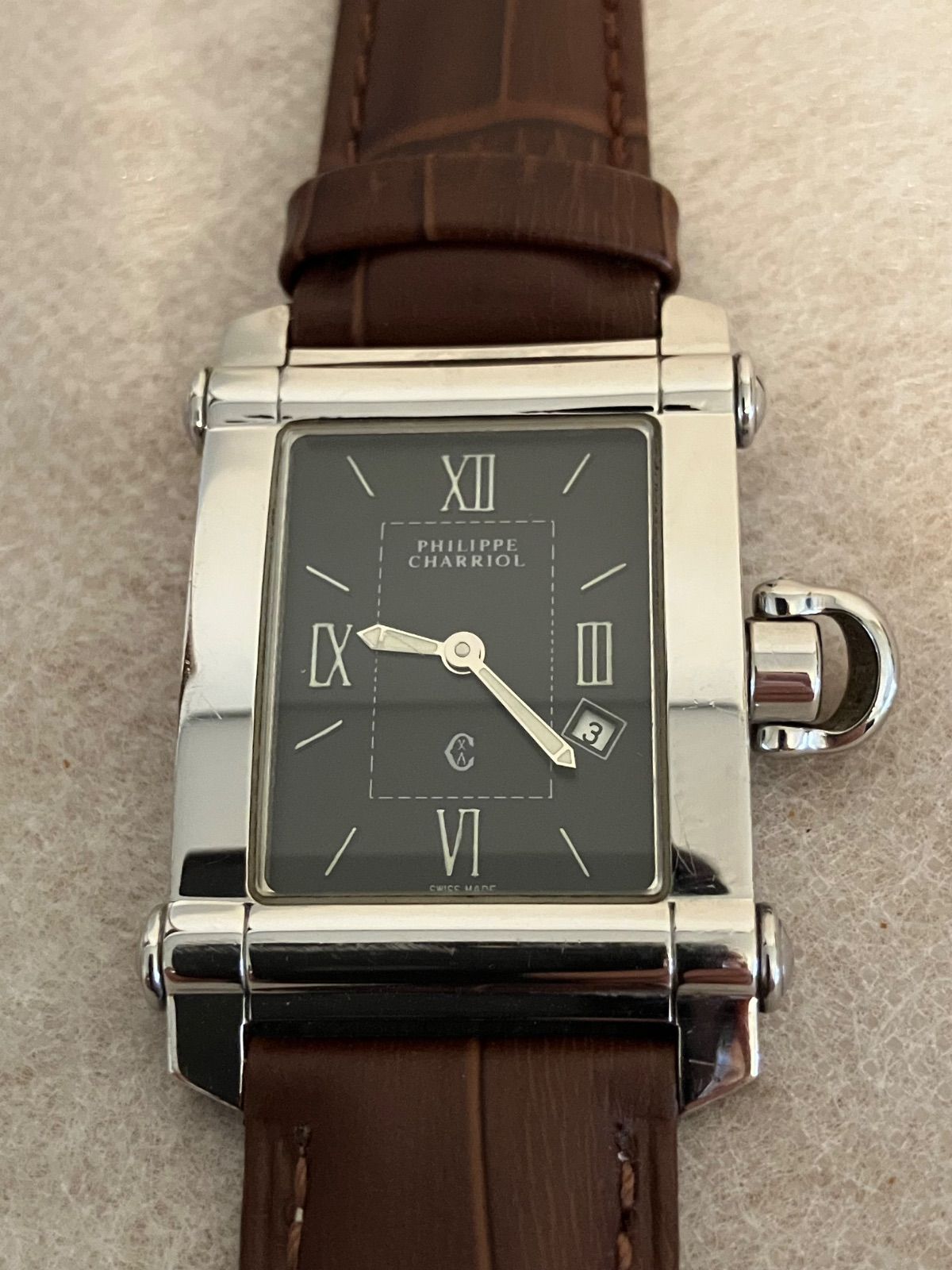 稼働☆ PHILIPPE CHARRIOL コロンブス QZ腕時計 電池新品 - メルカリ