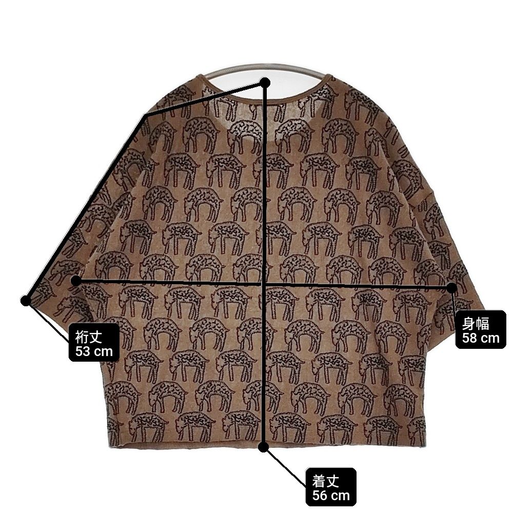 mina perhonen count 刺繍 qa8423 半袖 サイズ38 ウールアンゴラ