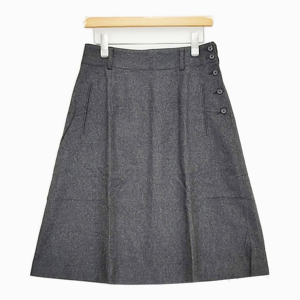 MARGARET HOWELL/FOX BROTHERS 578-232110 サイズ3 ウール スカート C