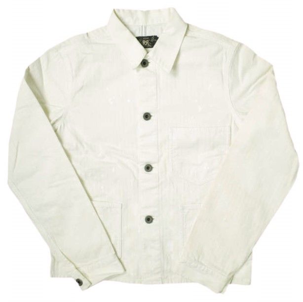 RRL ダブルアールエル Cotton Herringbone Paint Splatter Chore