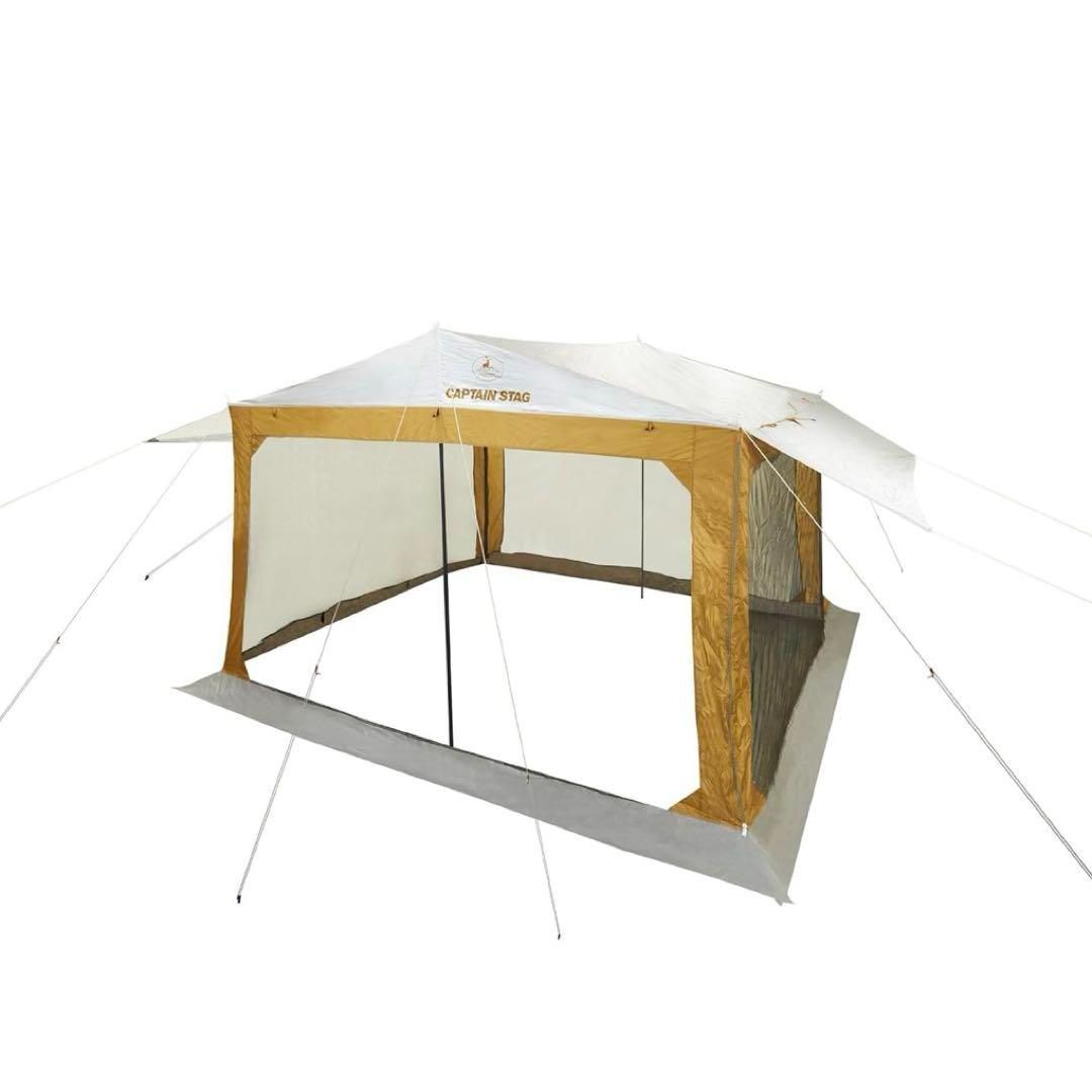 新品】CAPTAIN STAG レジーナ メッシュタープ BBQ用 テント キャノピー