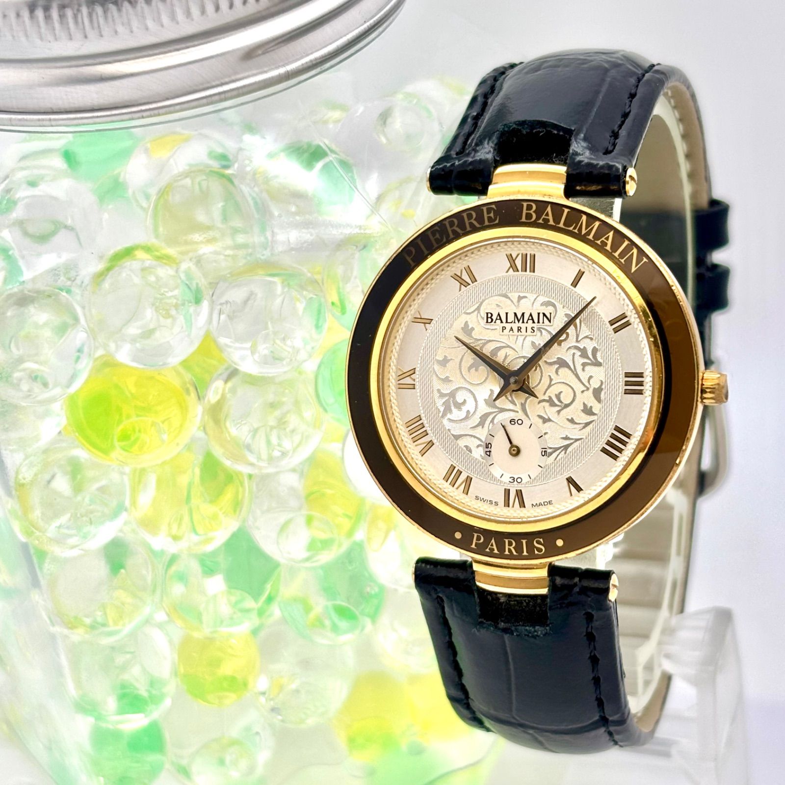新品電池】PIERRE BALMAIN ピエールバルマン メンズ 腕時計 ゴールド