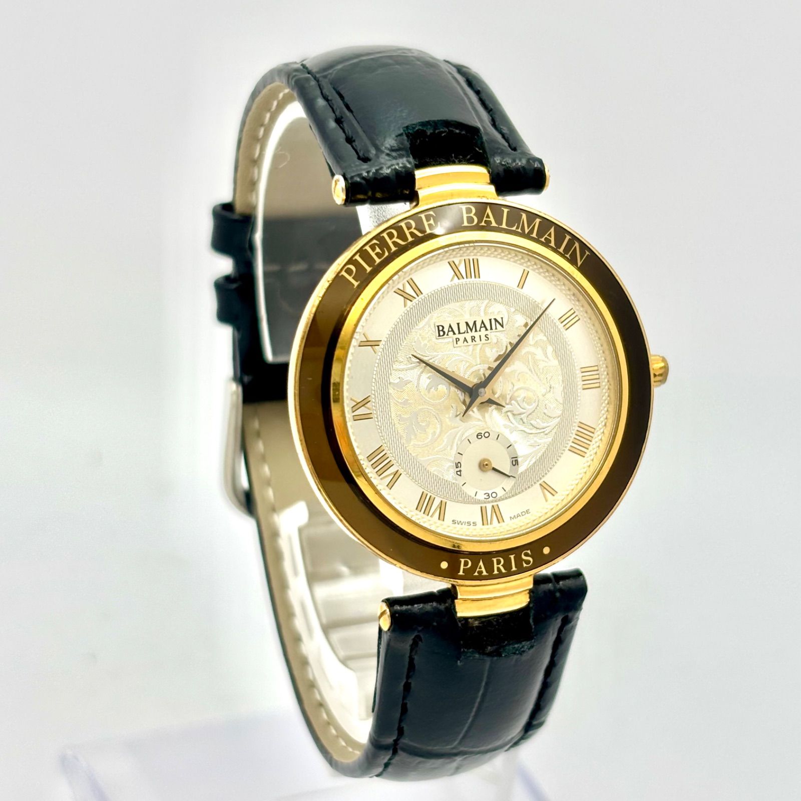 新品電池】PIERRE BALMAIN ピエールバルマン メンズ 腕時計 ゴールド