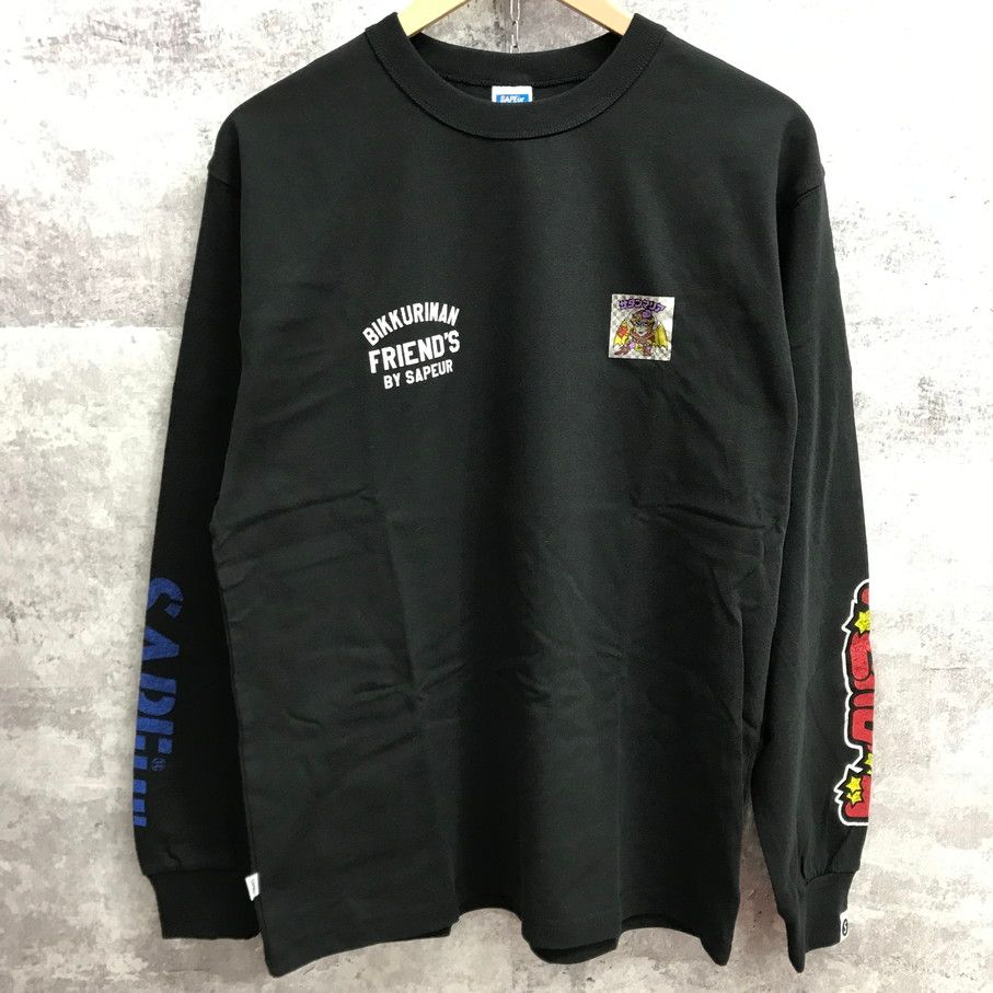 SAPEur × ビックリマン サタンマリア ロンT サプール 長袖Tシャツ