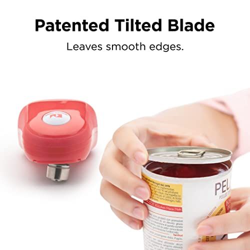 Kitchen Mama ワンタッチ電動缶切り 自動電源オフ機能付き ボタンを