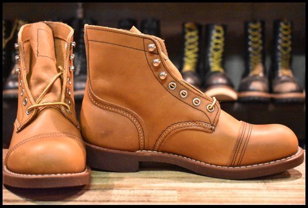 【7.5D 箱付 未使用 11年】レッドウィング 8112 アイアンレンジ オロイジナル 茶 キャップトゥ アイアンレンジャー redwing HOPESMORE【GA417】