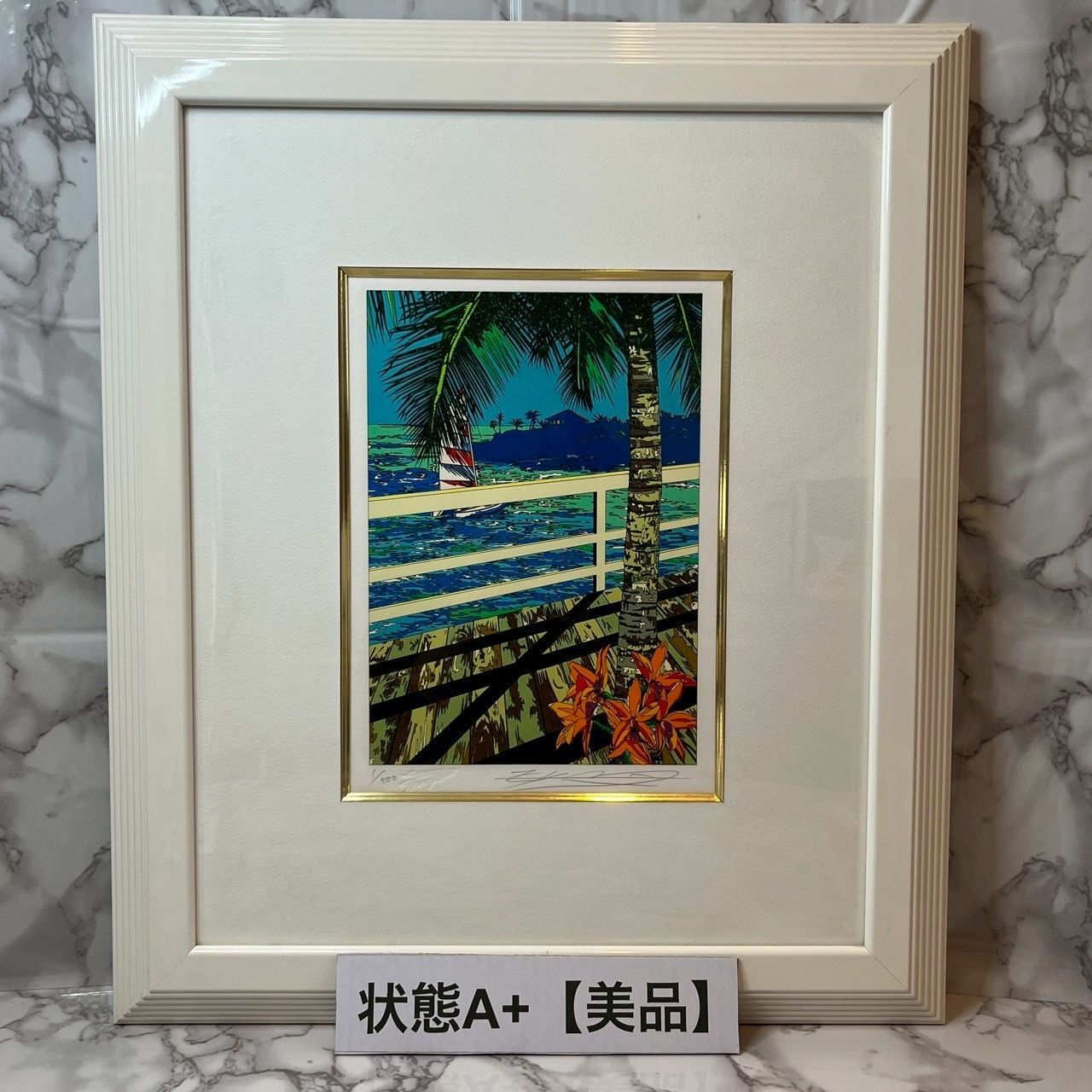 美品】シリアルナンバーNo1 500枚限定 鈴木英人 EIZIN SUZUKI 二人の