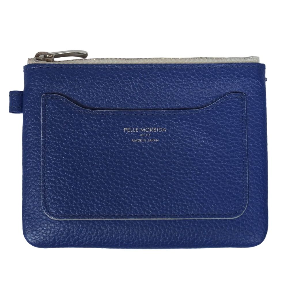 PELLE MORBIDA ペッレモルビダ レザー コインケース ポーチ ブルー系