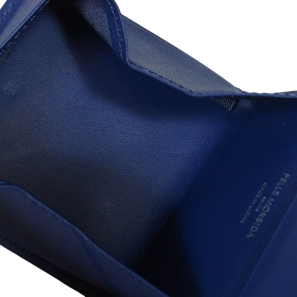 PELLE MORBIDA ペッレモルビダ レザー コインケース ブルー系【中古