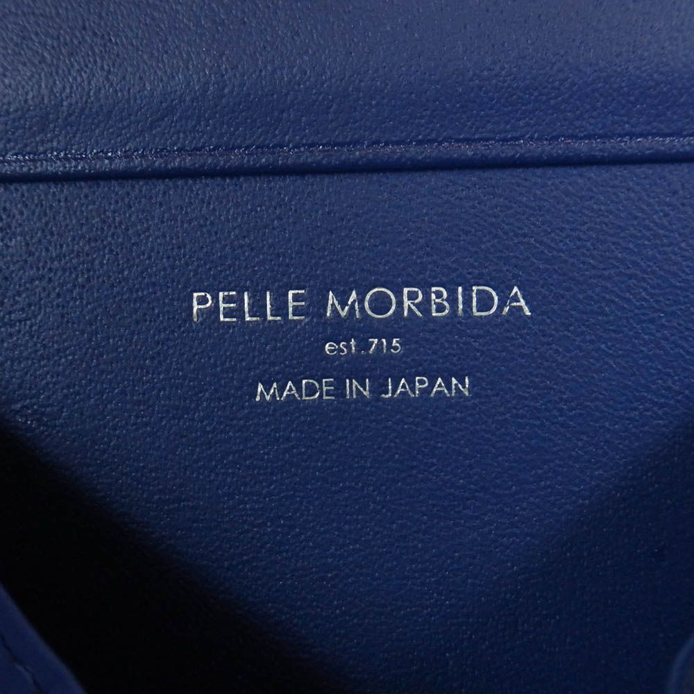PELLE MORBIDA ペッレモルビダ レザー コインケース ブルー系【中古