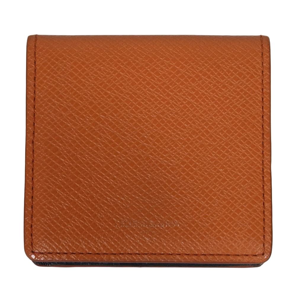 PELLE MORBIDA ペッレモルビダ レザー コインケース オレンジ系【中古