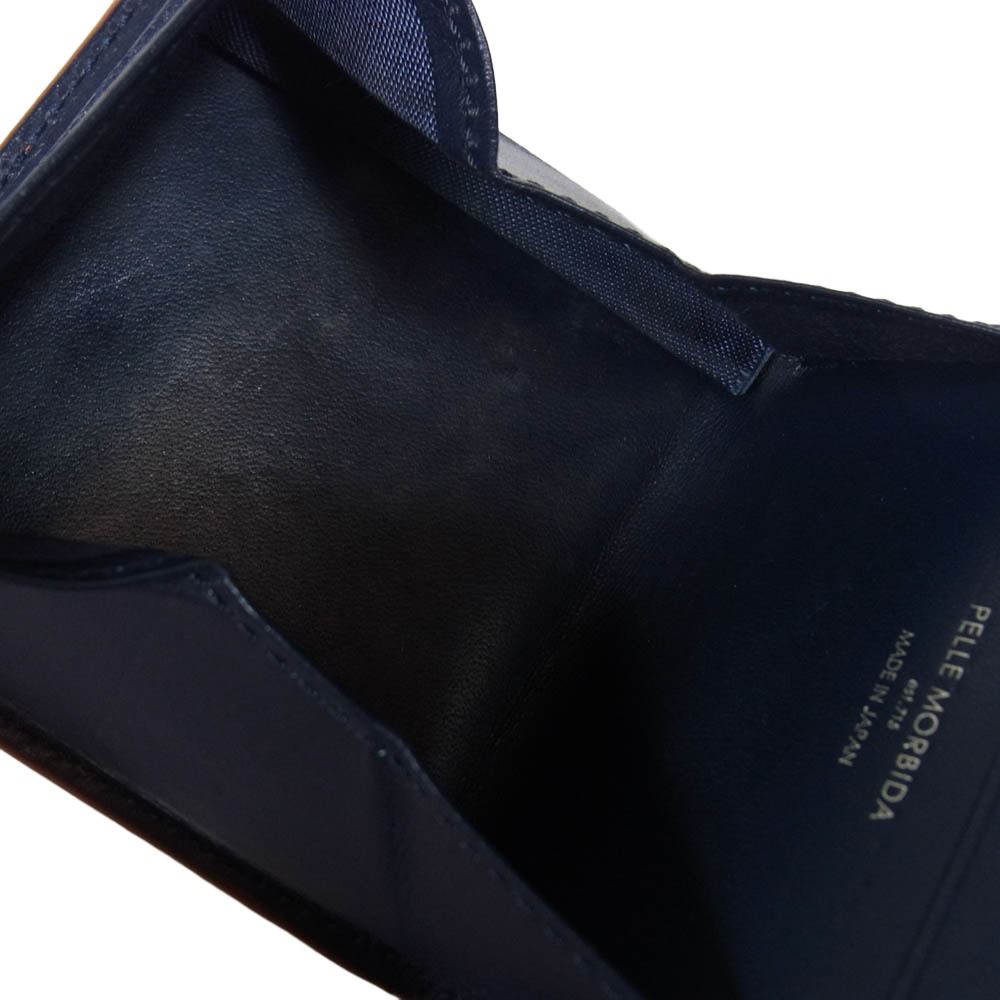 PELLE MORBIDA ペッレモルビダ レザー コインケース オレンジ系【中古