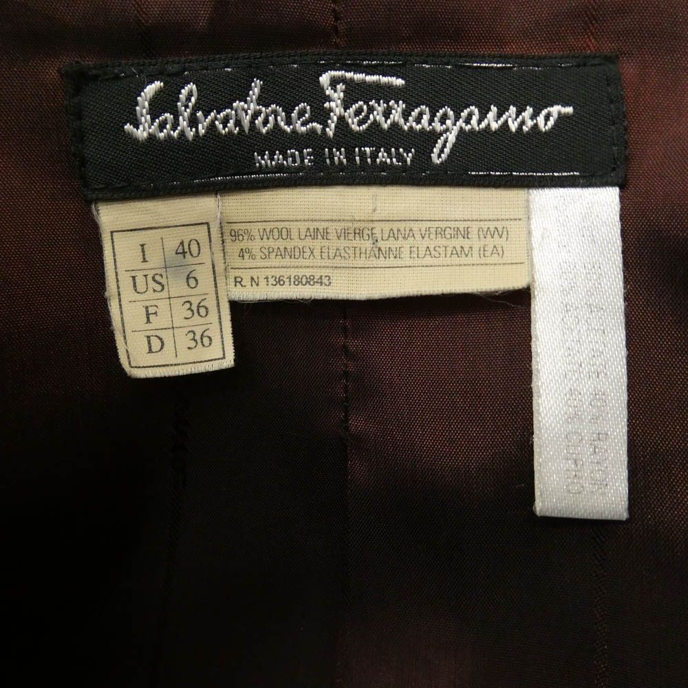Salvatore Ferragamo サルヴァトーレフェラガモ ウール テーラード