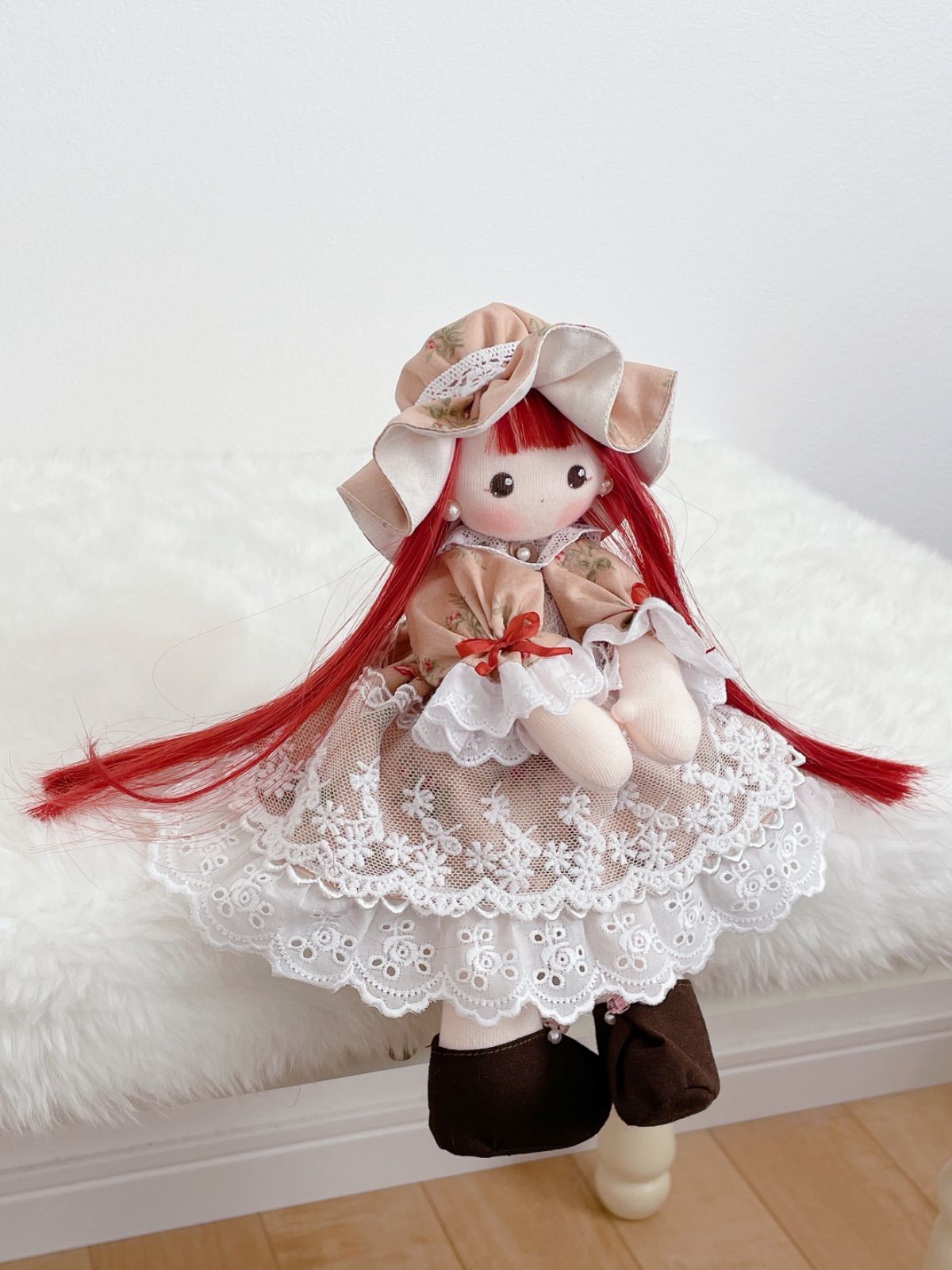ハンドメイドドール ナチュラルインテリア ドール 布人形 手作り人形