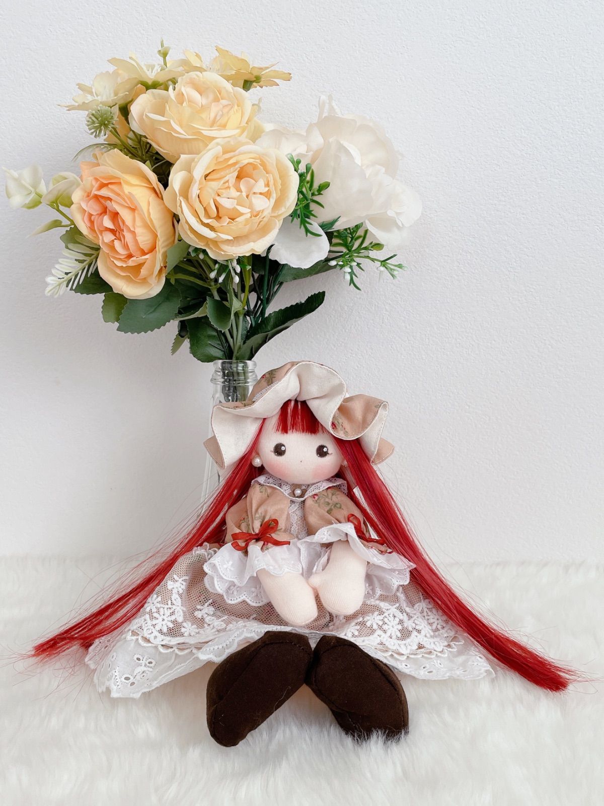 ハンドメイドドール ナチュラルインテリア ドール 布人形 手作り人形