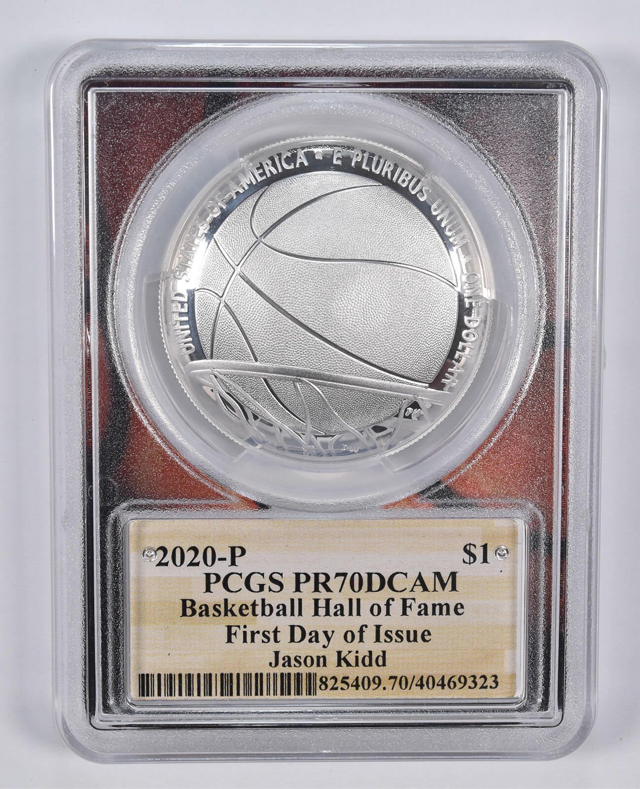 PR70 2020-P ジェイソン・キッド直筆サイン入りバスケットボール殿堂