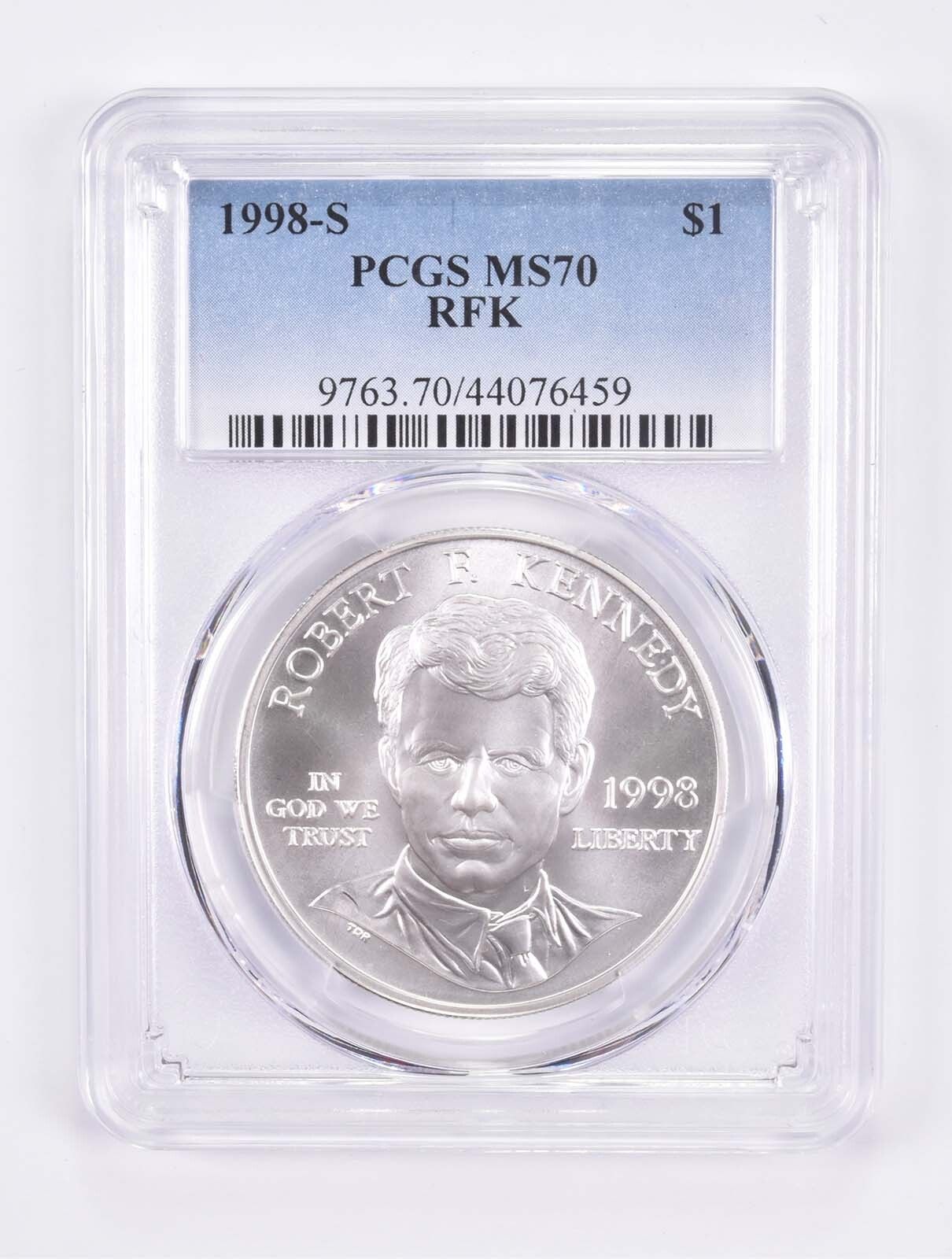 MS70 1998-S RFK ロバート・ケネディ記念銀貨 PCGS - メルカリ