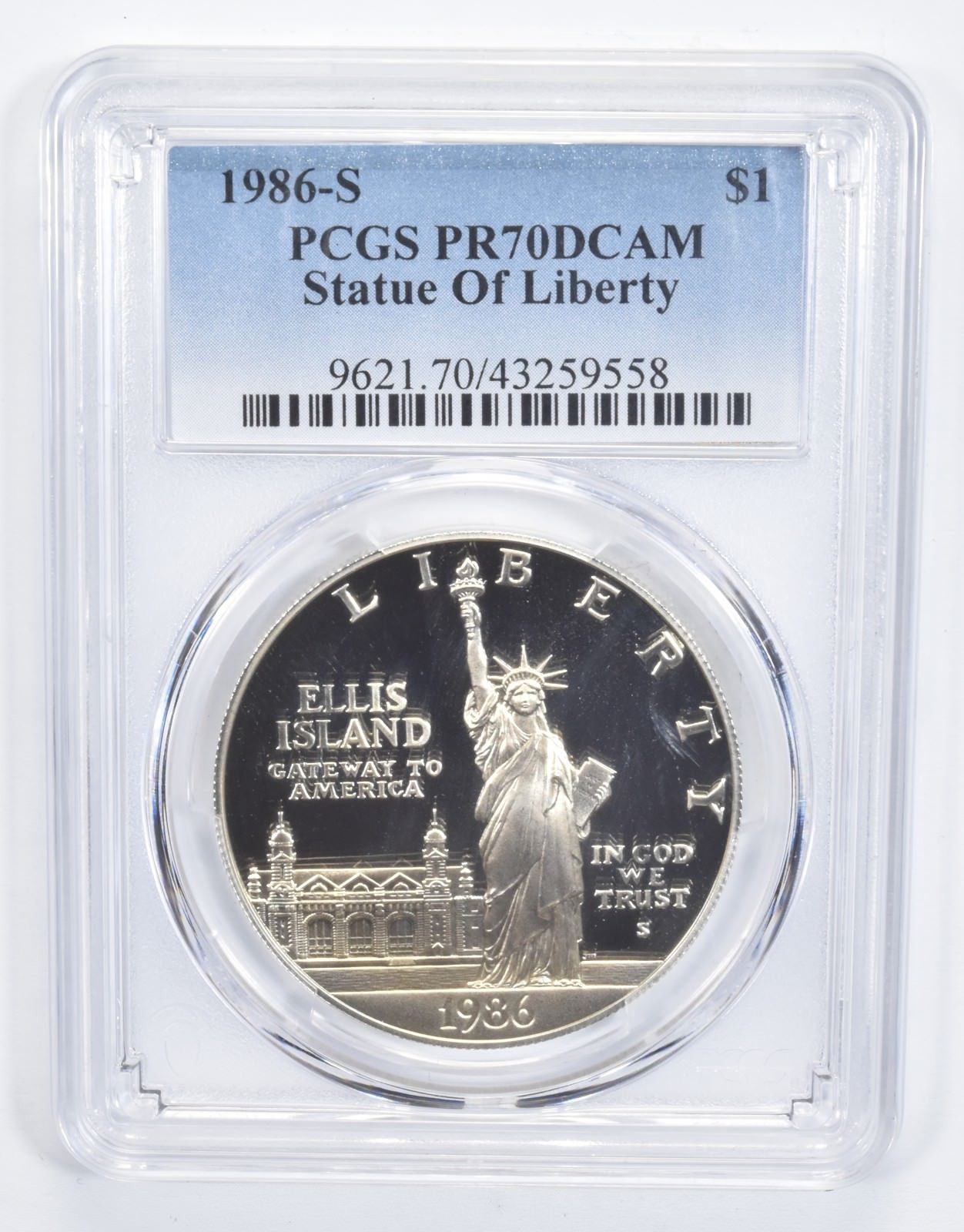 PR70 1986-S DCAM 自由の女神記念銀貨 PCGS - メルカリ