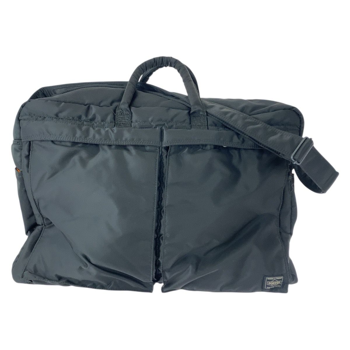 美品 PORTER ポーター タンカー ブラック 黒 オレンジ シルバー金具