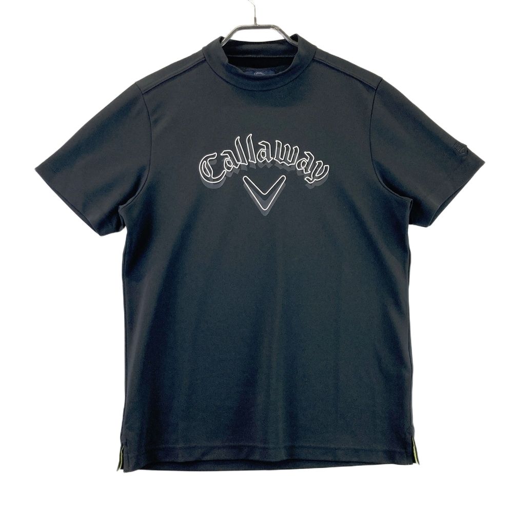 サイズ：L CALLAWAY キャロウェイ 半袖ハイネックTシャツ ブラック系
