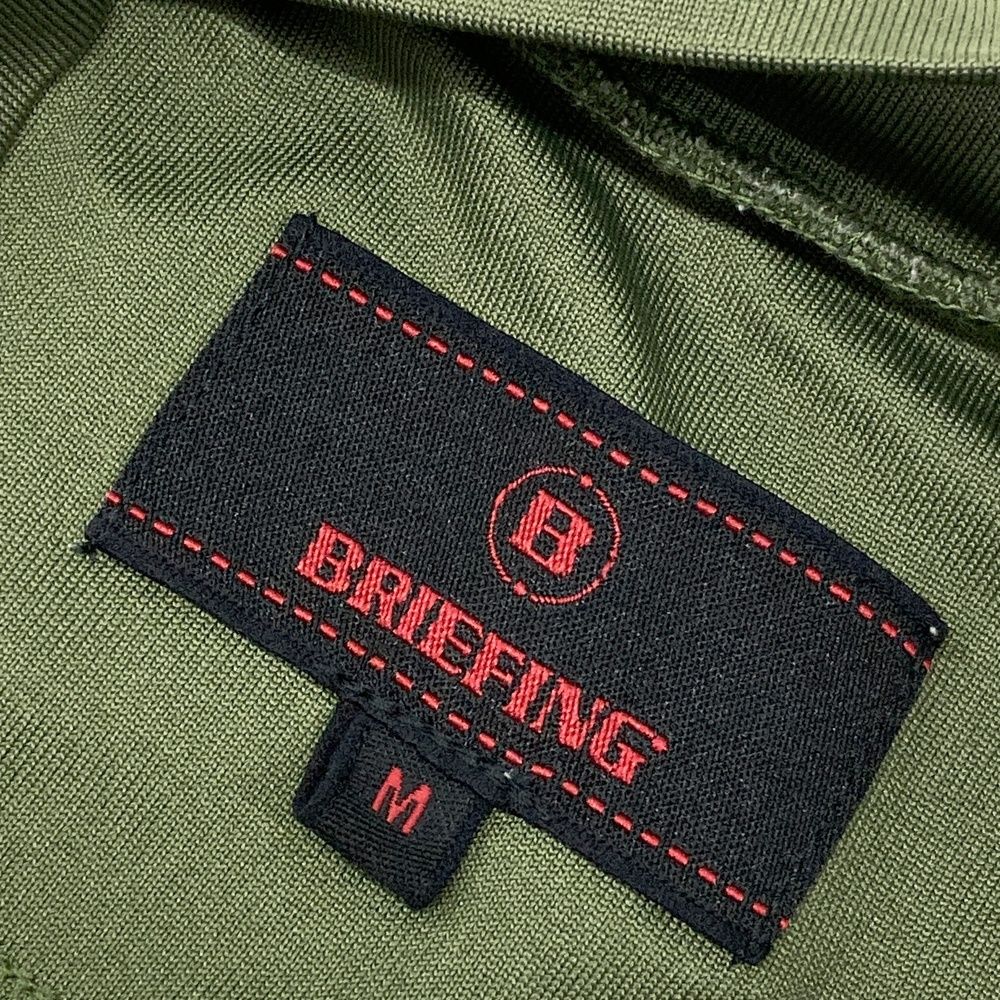 サイズ：M BRIEFING GOLF ブリーフィング ハイネック半袖Tシャツ