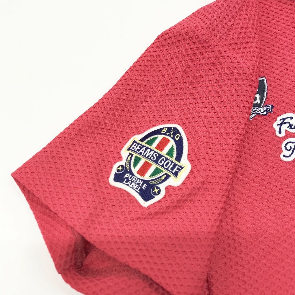 BEAMS GOLF モックネック長袖シャツ ピンク XL サイズ：M BEAMS GOLF ビームスゴルフ 2023年モデル モックネック 半袖