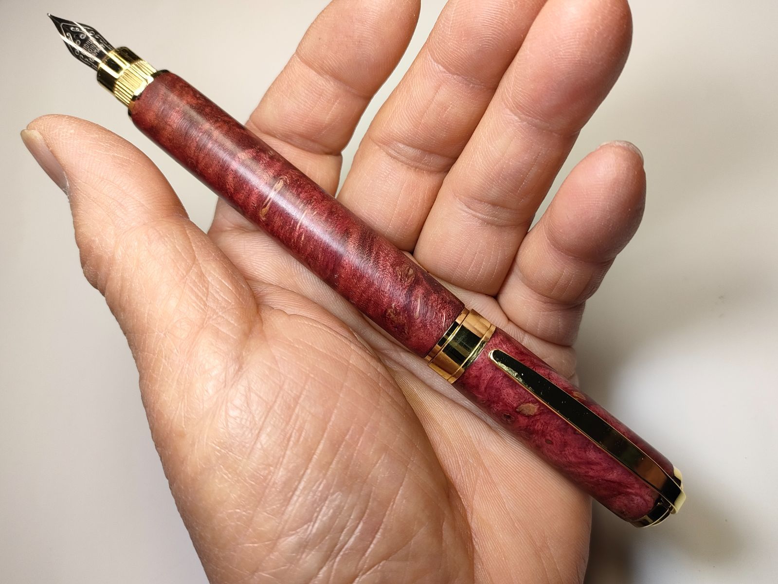 メープルバール（スタビライズドウッド）】グラデュエイト万年筆