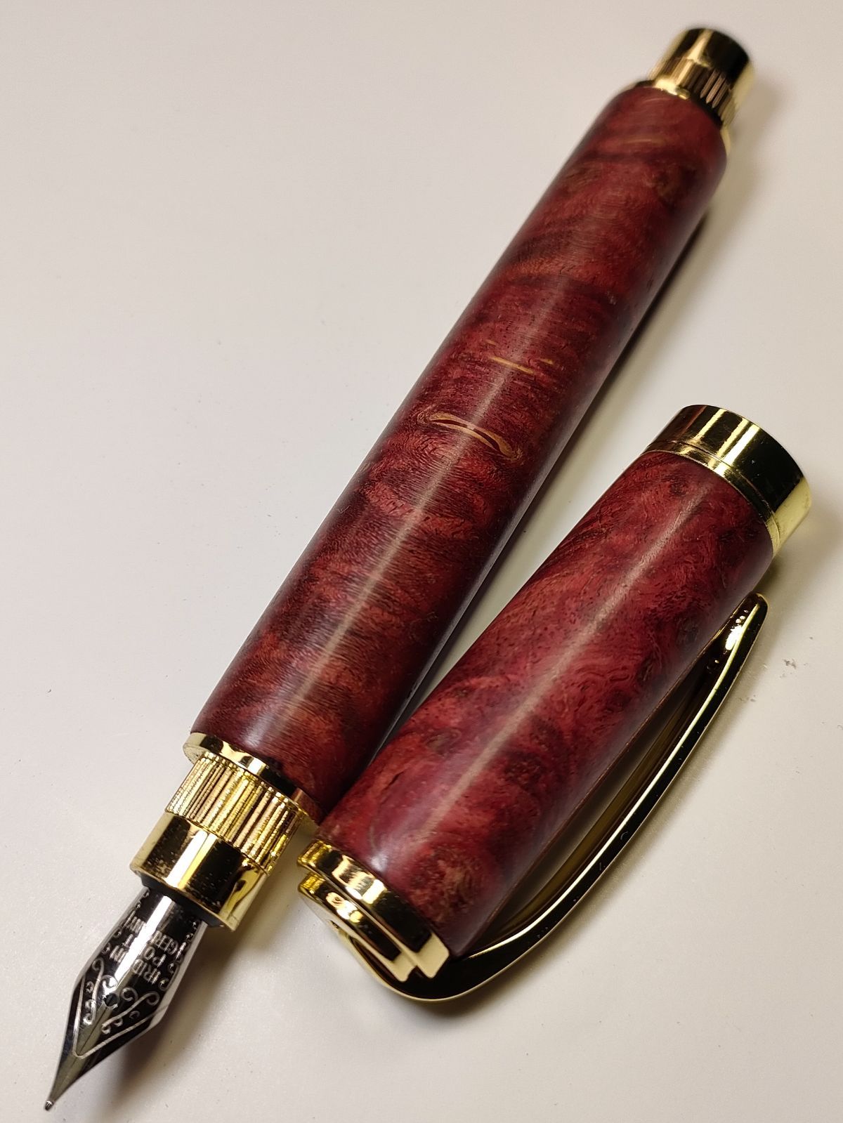 【メープルバール（スタビライズドウッド）】グラデュエイト万年筆 メープルバール（スタビライズドウッド）】グラデュエイト万年筆