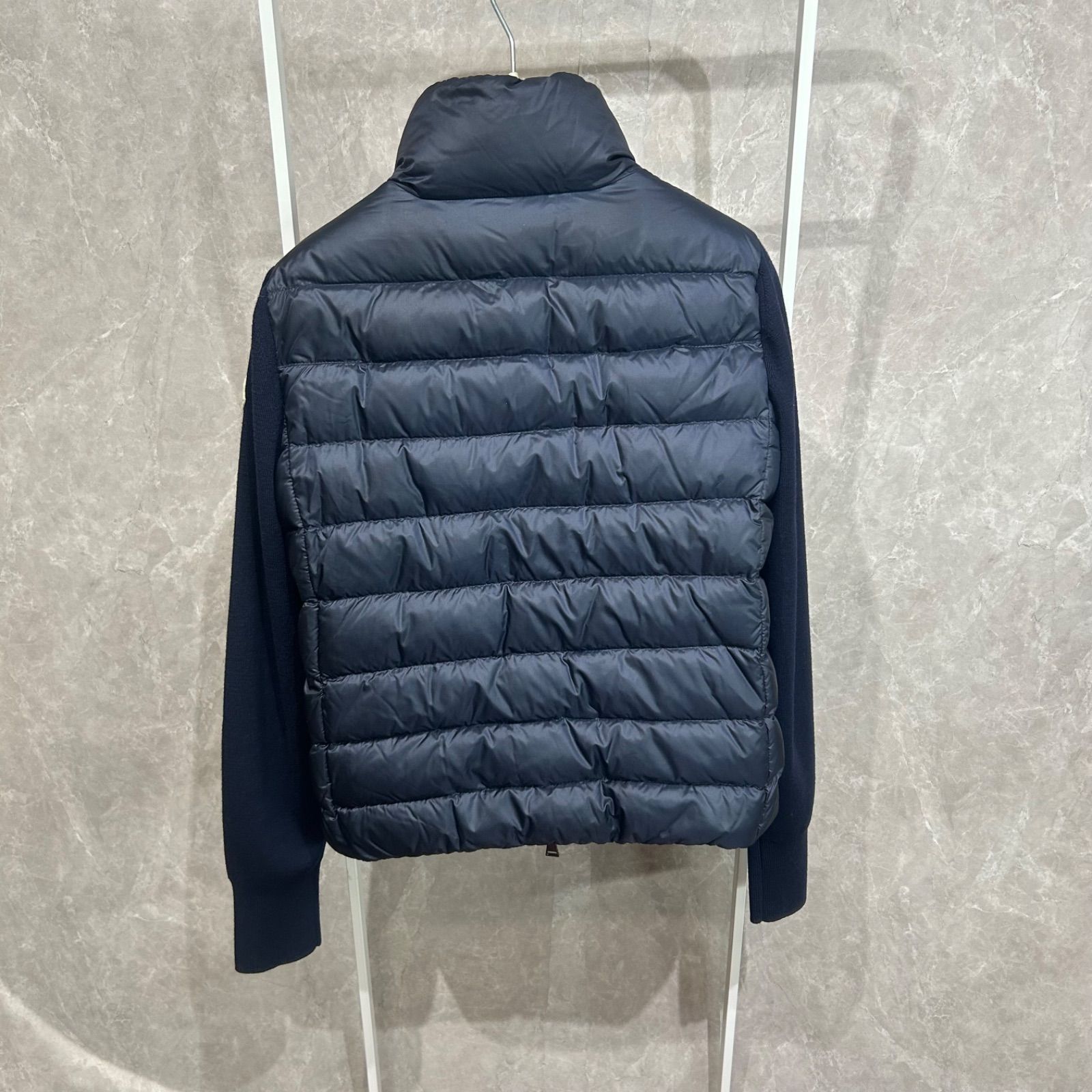 モンクレール 青い ニットダウンジャケット MONCLER - MONCLER