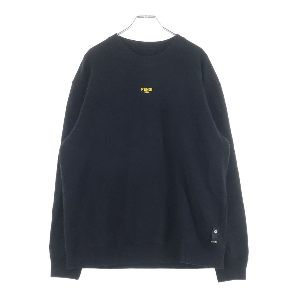 FENDI (フェンディ) Logo Embroidery Crewneck ロゴ刺繍 クルーネック